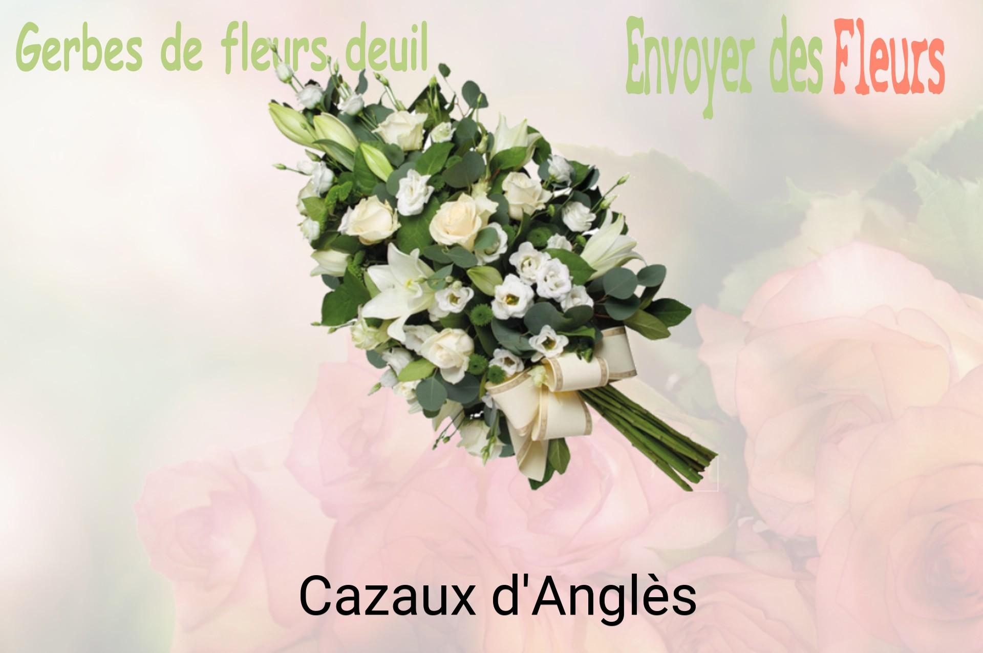 Gerbe de fleurs de deuil livrée à Cazaux-d'Anglès